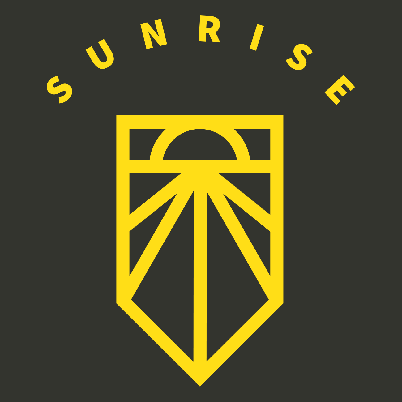 Yellow sunrise logo